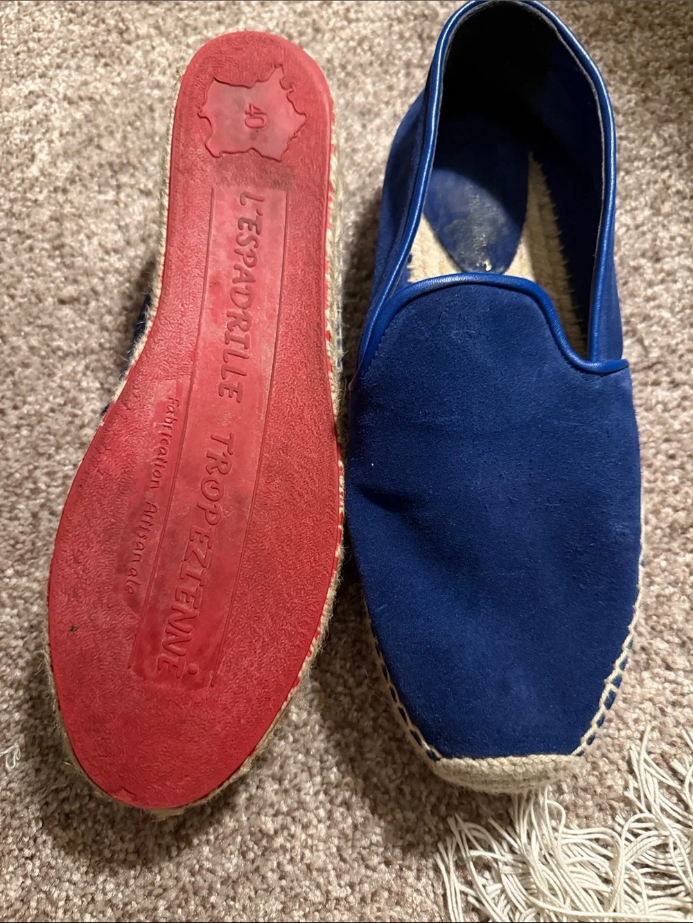 Women’s Navy Slip-On Espadrilles – Casual   * Brand: L’Espadrille Tropezienne